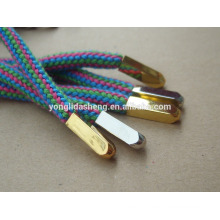 High quality Gold color metal custom size metal tips of shoelaces